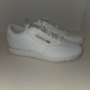 Reebok Princess Women's Classic Sneakers White Shoes Size 8.0 WIDE